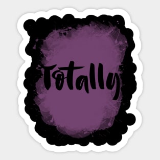 Totally Funny 80's Design Sticker